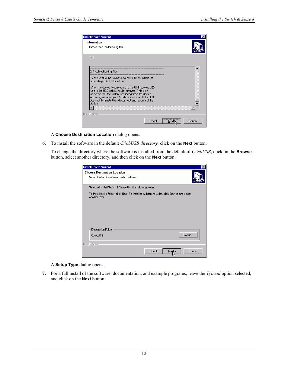 Measurement Computing SWITCH User Manual | Page 12 / 34