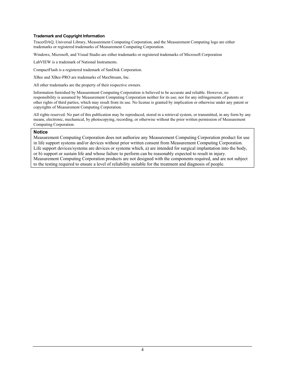 Measurement Computing SWITCH User Manual | Page 4 / 34