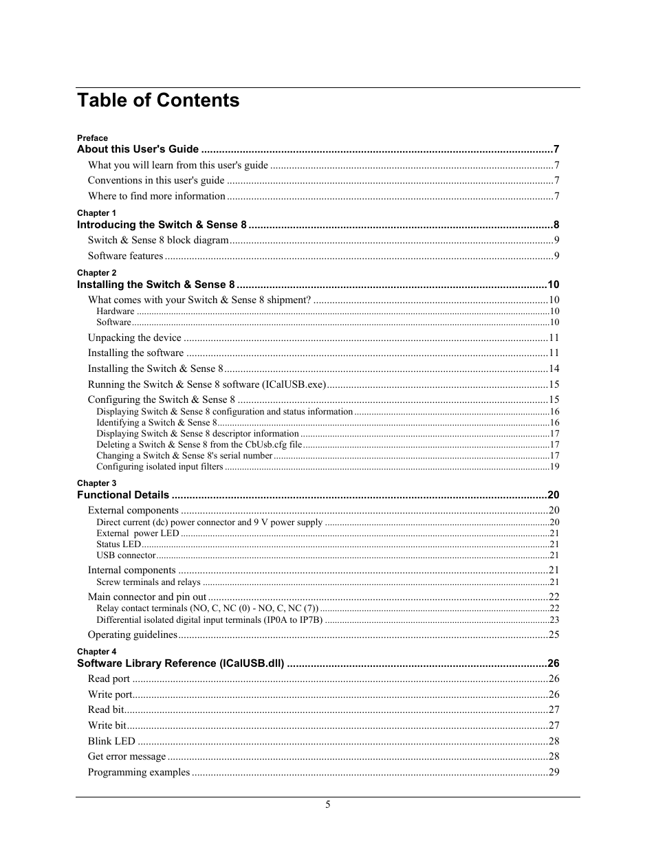 Measurement Computing SWITCH User Manual | Page 5 / 34