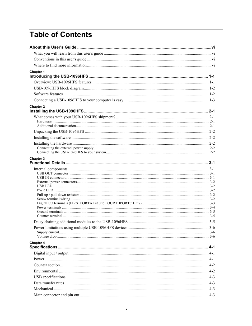 Measurement Computing USB-1096HFS User Manual | Page 5 / 27