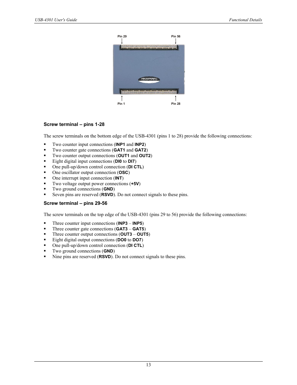 Measurement Computing USB-4301 User Manual | Page 13 / 27