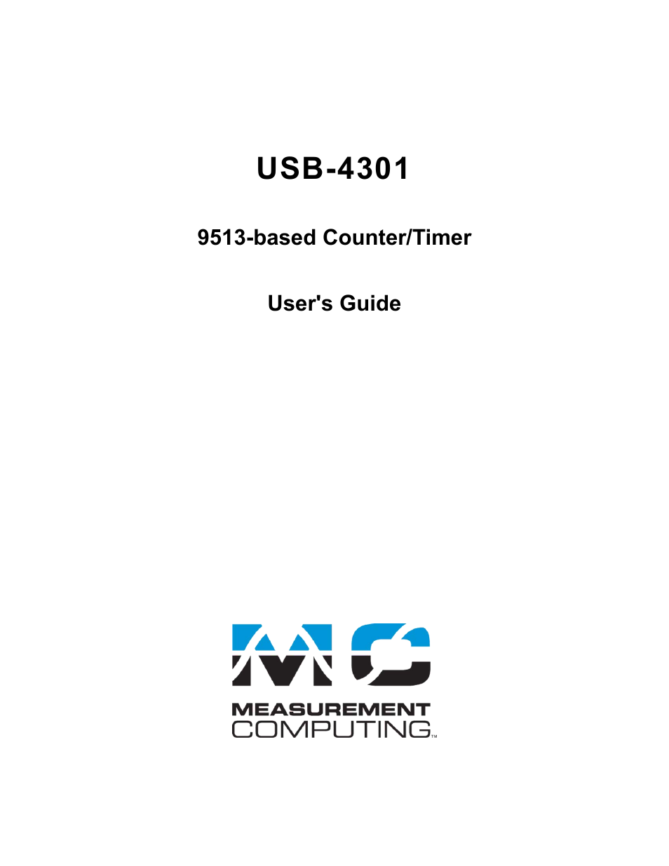 Usb-4301, 9513-based counter/timer user's guide | Measurement Computing USB-4301 User Manual | Page 2 / 27