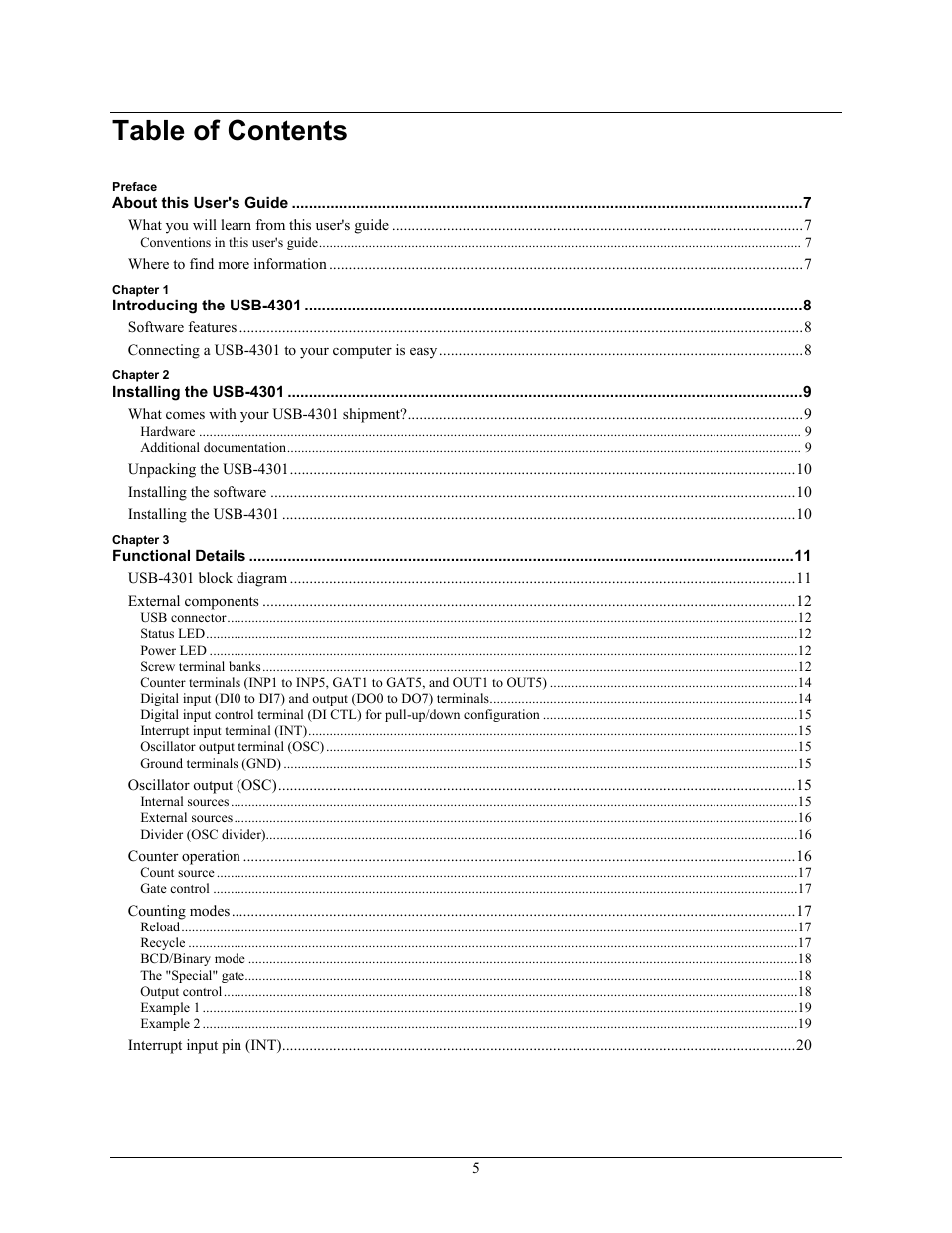 Measurement Computing USB-4301 User Manual | Page 5 / 27