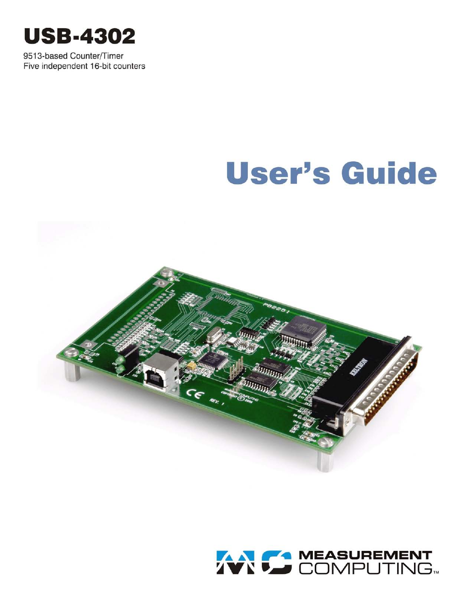 Measurement Computing USB-4302 User Manual | 28 pages
