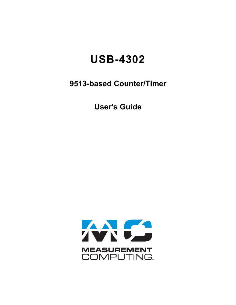 Usb-4302, 9513-based counter/timer user's guide | Measurement Computing USB-4302 User Manual | Page 2 / 28