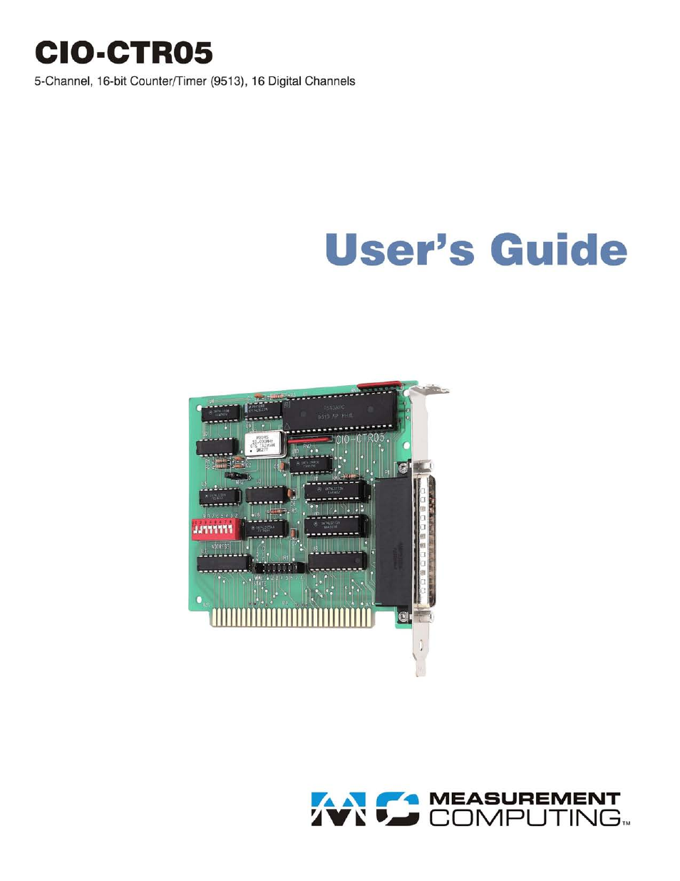 Measurement Computing CIO-CTR05 User Manual | 17 pages