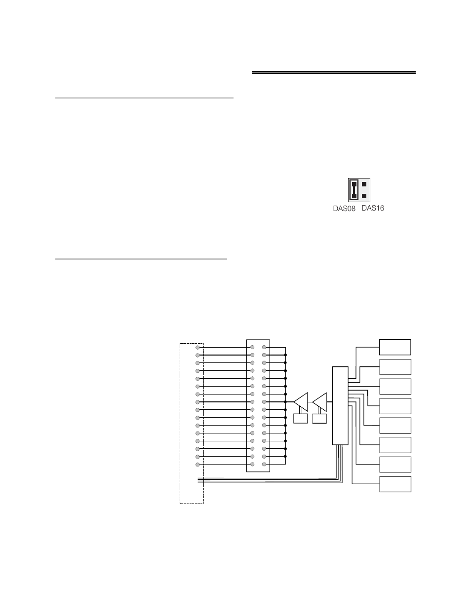 3 general configuration, 1 a/d board-type select jumper, 2 setting the output channel | Das08 das16 | Measurement Computing CIO-EXP-RTD16 User Manual | Page 6 / 26