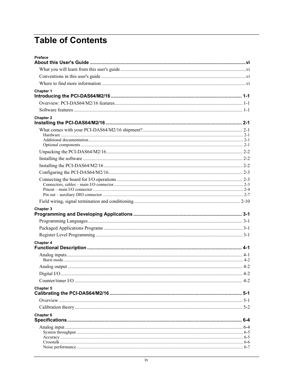 Measurement Computing PCI-DAS64/M2/16 User Manual | Page 5 / 36