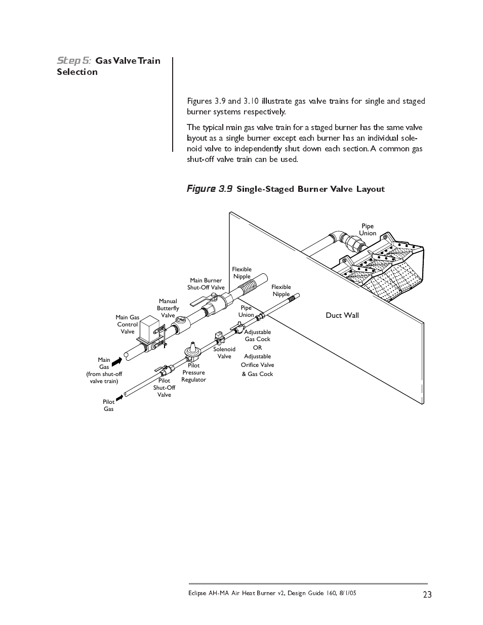 23 step 5: gas valve train selection | Eclipse Combustion AIRHEAT AH-MA User Manual | Page 23 / 26