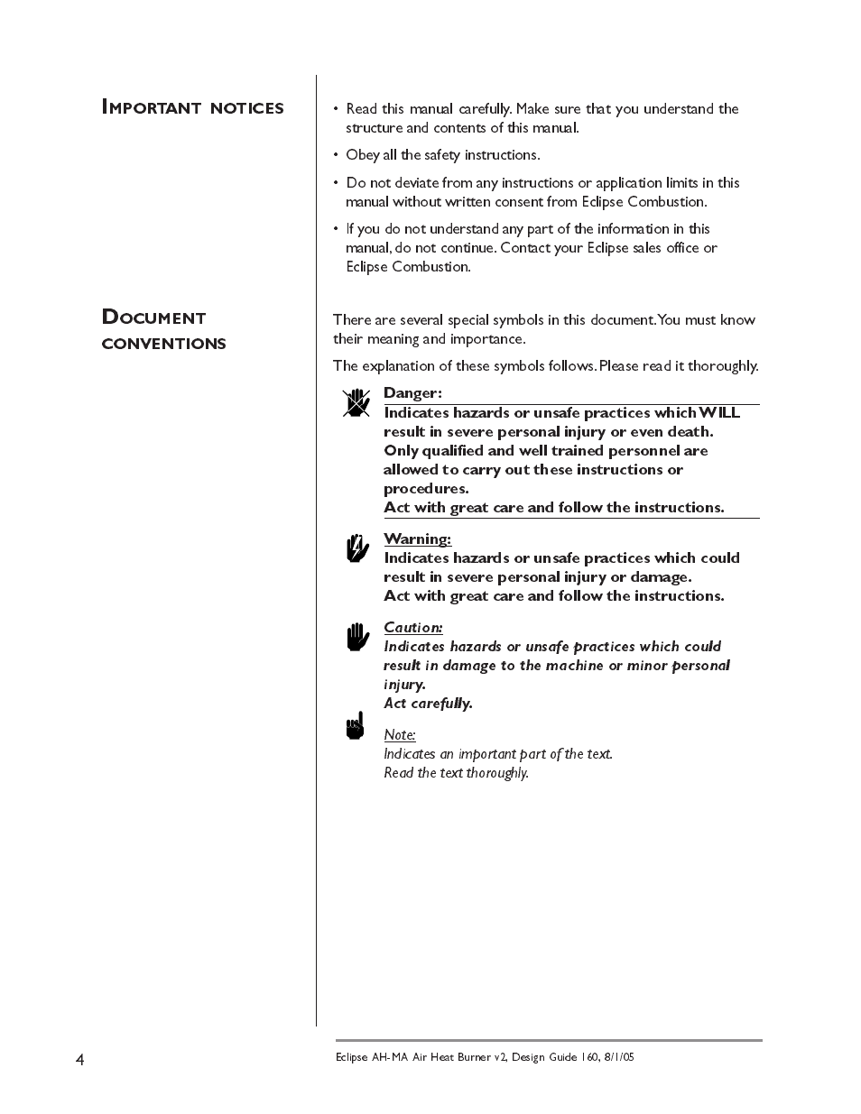 Eclipse Combustion AIRHEAT AH-MA User Manual | Page 4 / 26