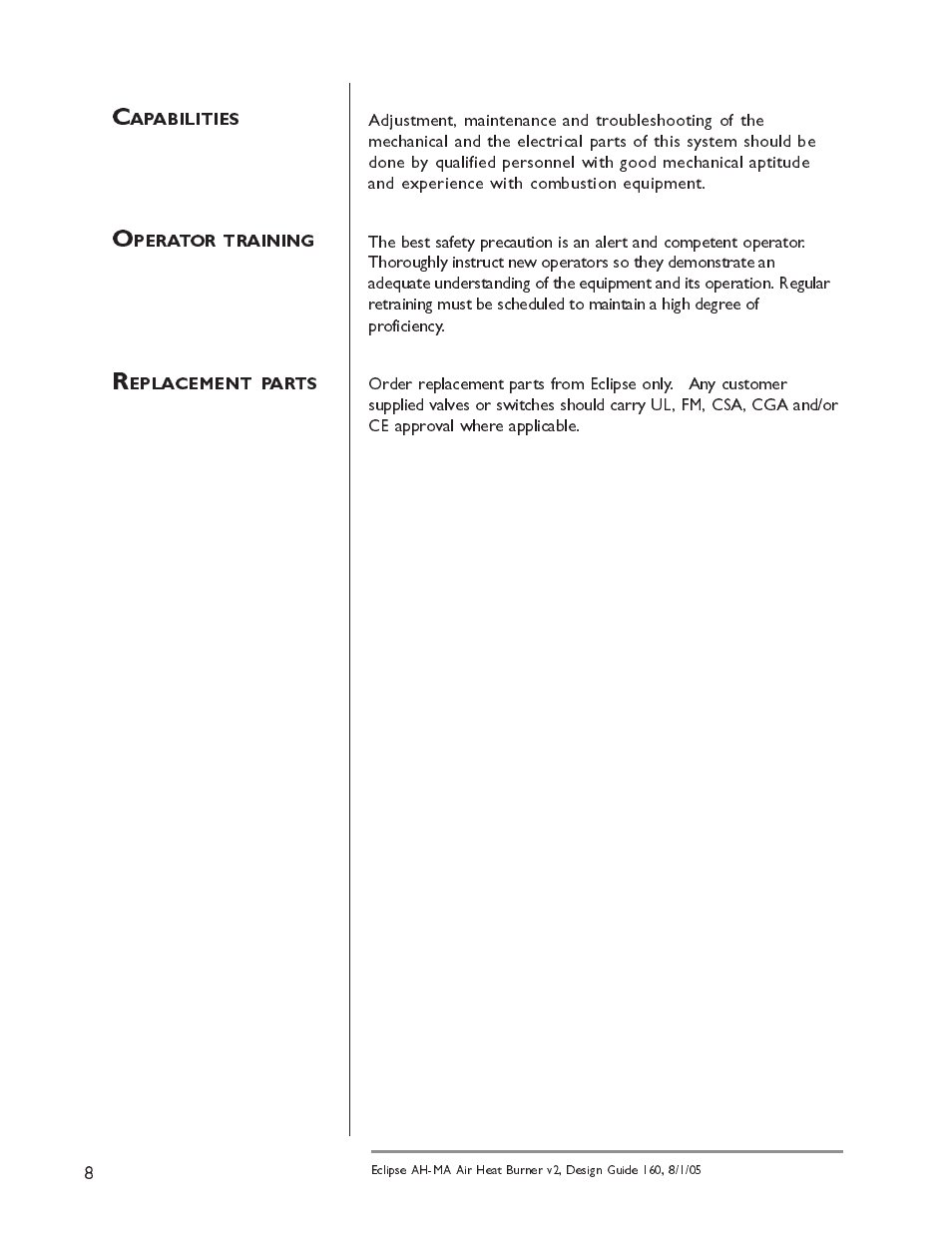 Eclipse Combustion AIRHEAT AH-MA User Manual | Page 8 / 26