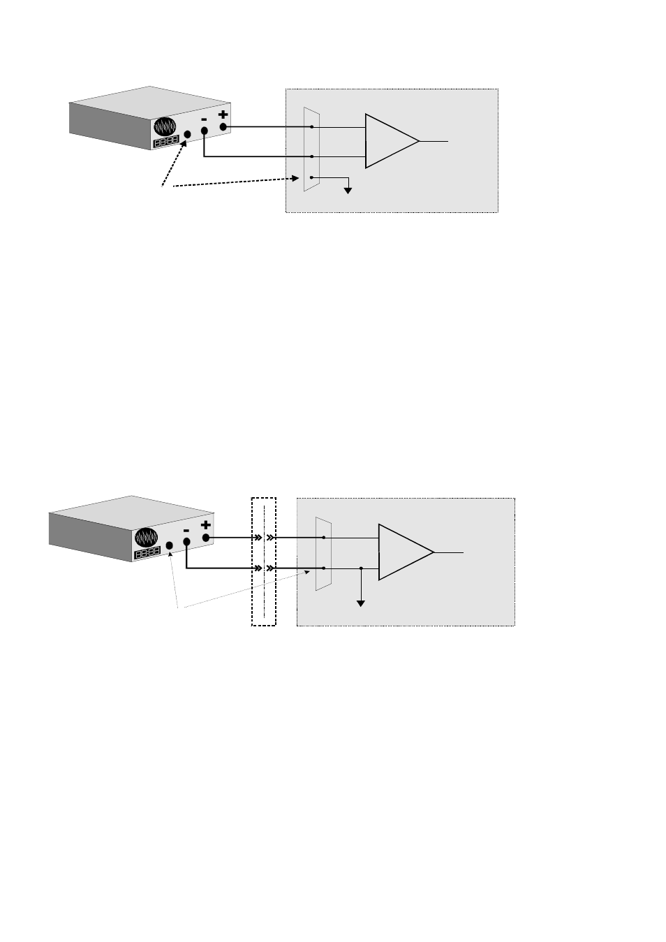 4 common mode voltage < ±10v /differential inputs, 5 common mode voltage > +/-10v, A/d board | Measurement Computing PCM-DAS16D/12 User Manual | Page 21 / 36