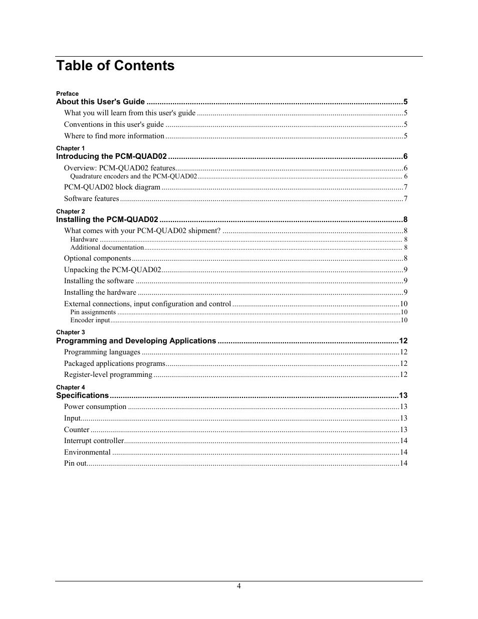 Measurement Computing PCM-QUAD02 User Manual | Page 5 / 16