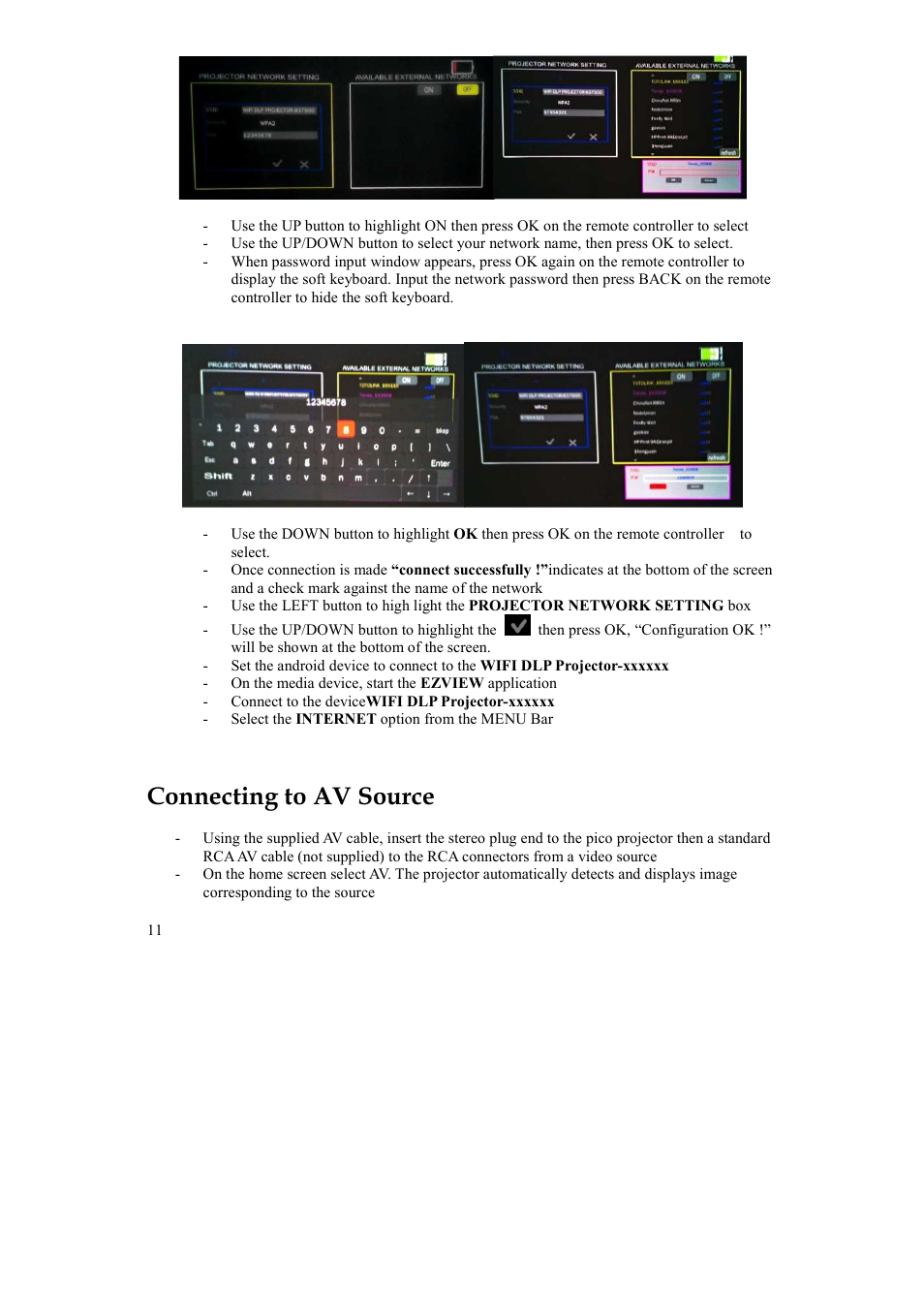 Connecting to av source | MEGAPOWER ML51 User Manual | Page 11 / 15