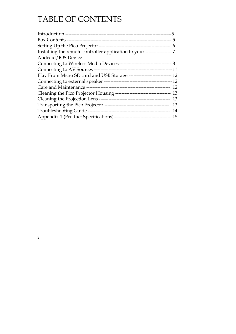 MEGAPOWER ML51 User Manual | Page 2 / 15