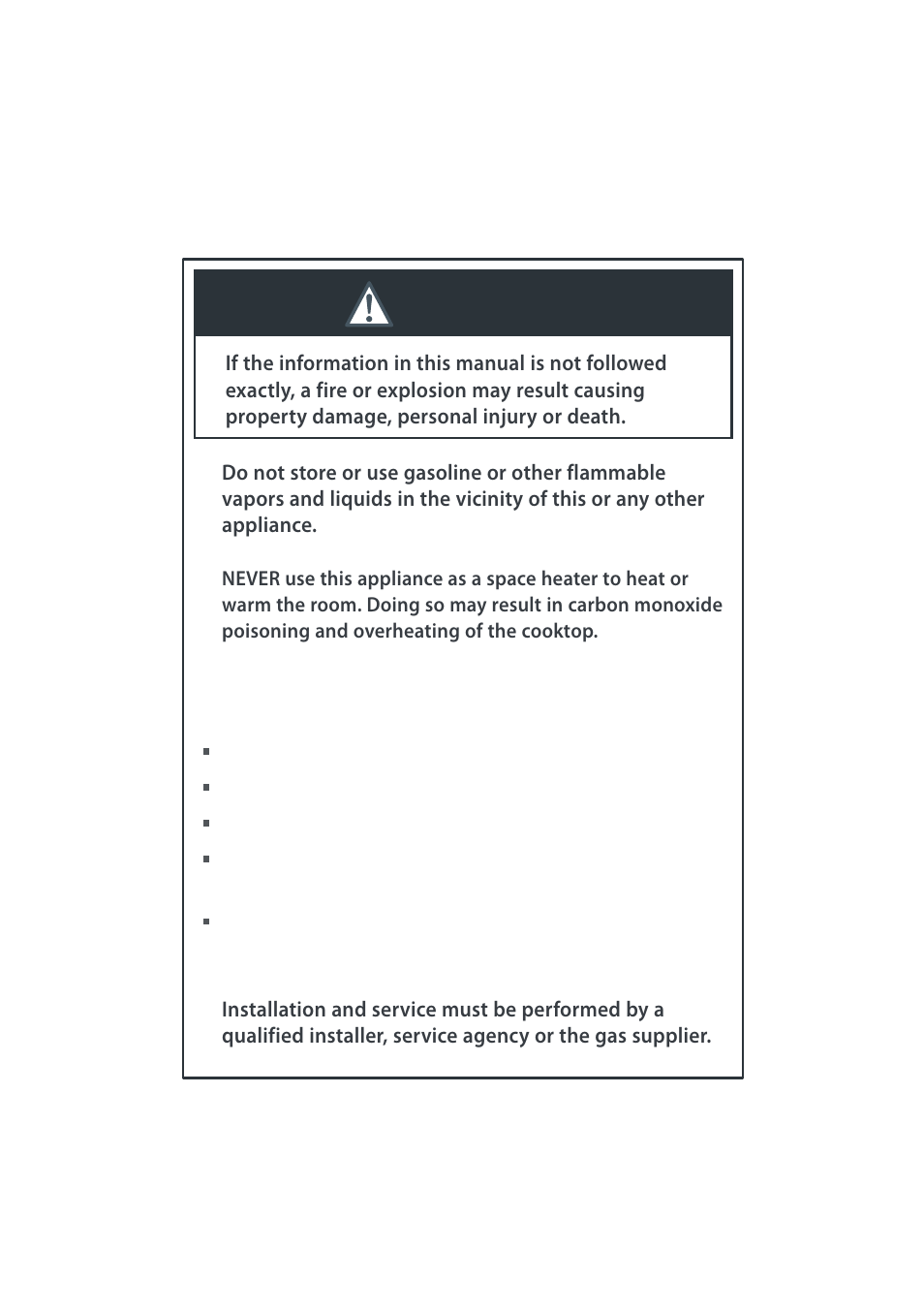 Warning, What to do if you smell gas | Cuisine-Cookware GC912 User Manual | Page 2 / 52