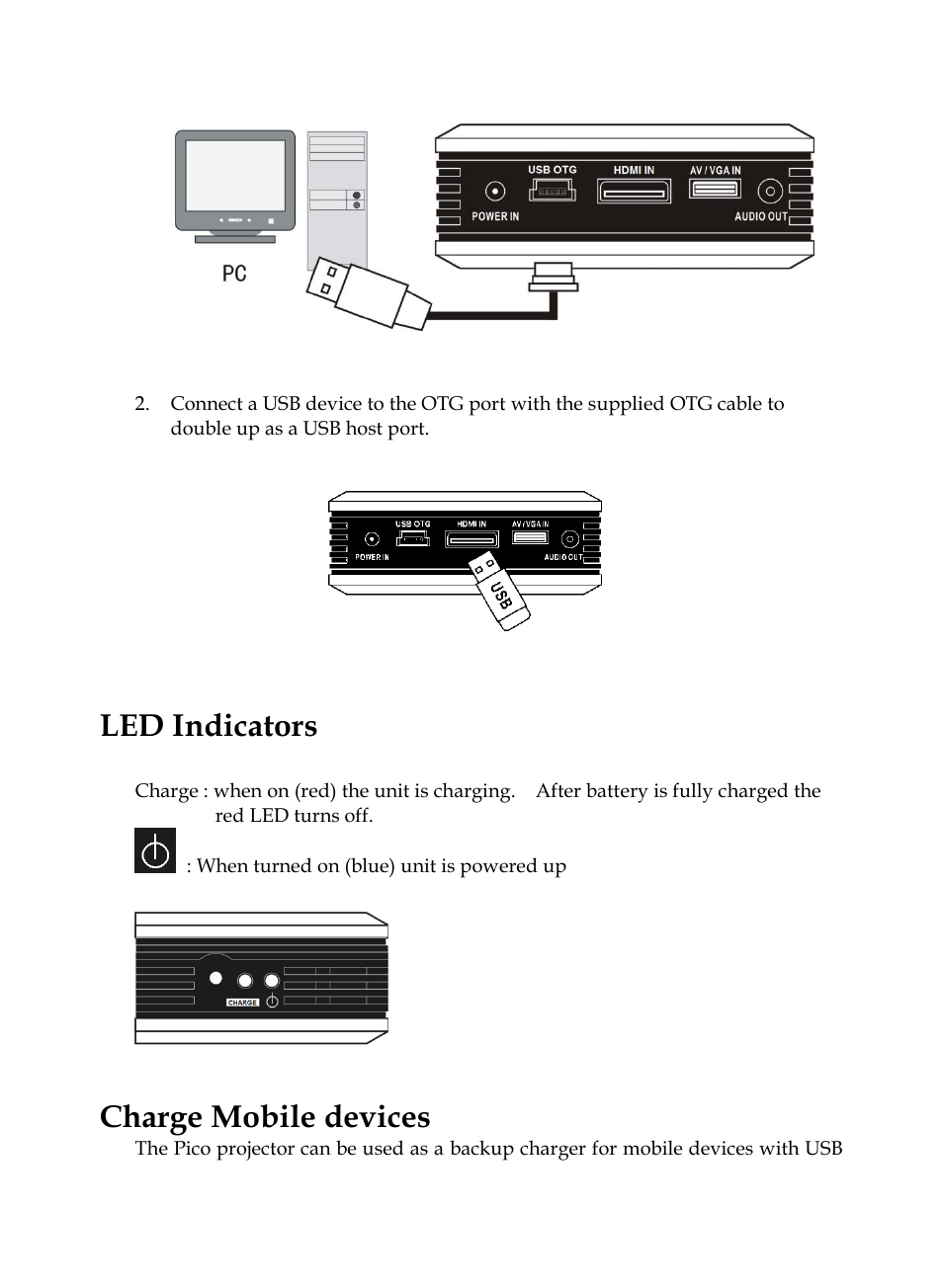Led indicators, Charge mobile devices | MEGAPOWER ML131 User Manual | Page 23 / 27
