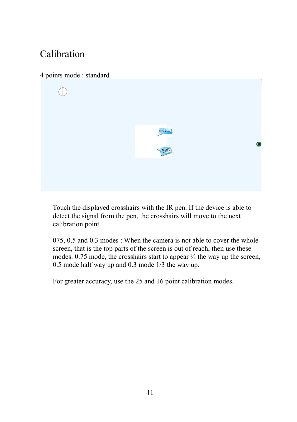 Calibration | MEGAPOWER ML11 User Manual | Page 11 / 32