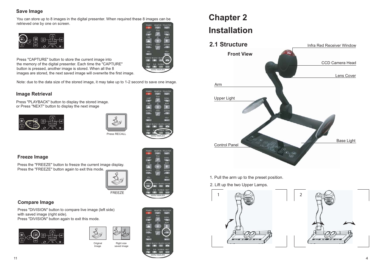 Chapter 2 installation, 1 structure | MEGAPOWER MVP-736 User Manual | Page 6 / 9