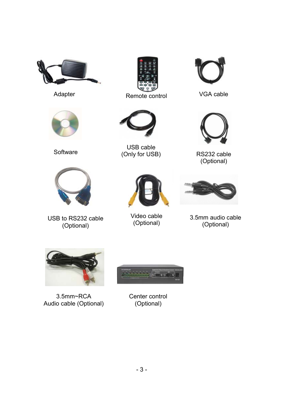 3 accessories | MEGAPOWER MVP-886 User Manual | Page 7 / 50