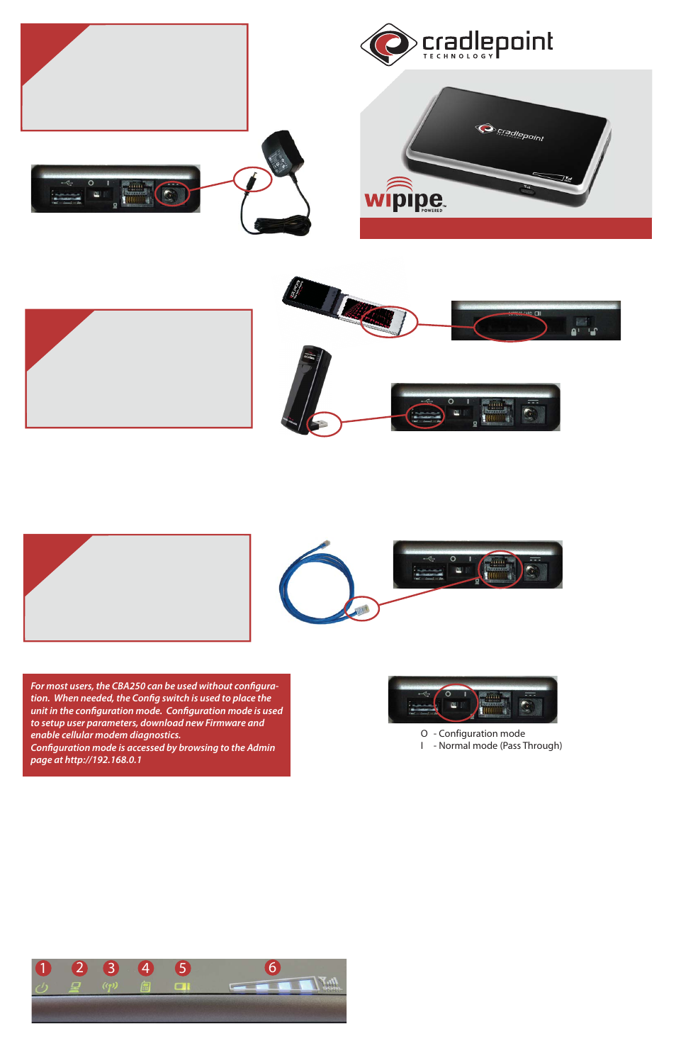 Cradlepoint CBA250 User Manual | 2 pages