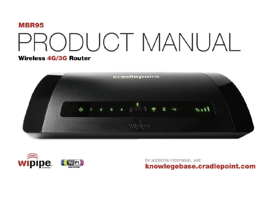 Cradlepoint MBR95 User Manual | 122 pages
