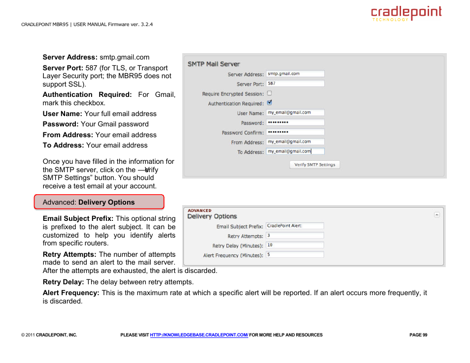 Cradlepoint MBR95 User Manual | Page 101 / 122
