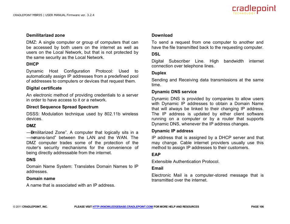 Cradlepoint MBR95 User Manual | Page 108 / 122