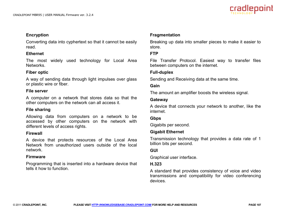 Cradlepoint MBR95 User Manual | Page 109 / 122