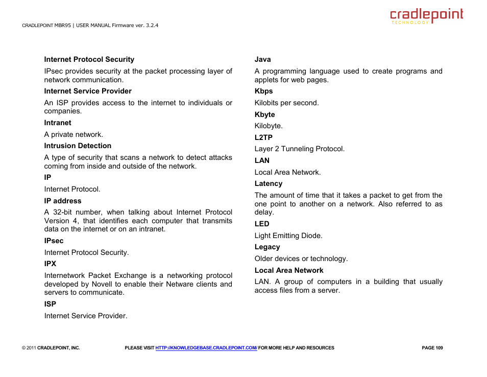 Cradlepoint MBR95 User Manual | Page 111 / 122