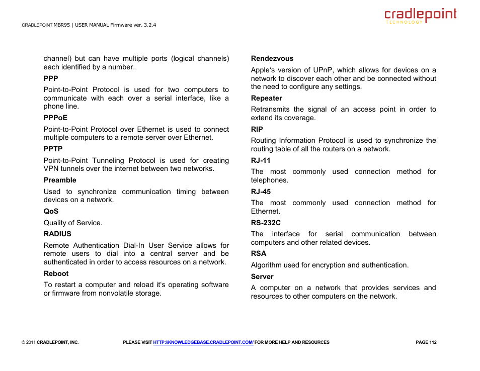 Cradlepoint MBR95 User Manual | Page 114 / 122