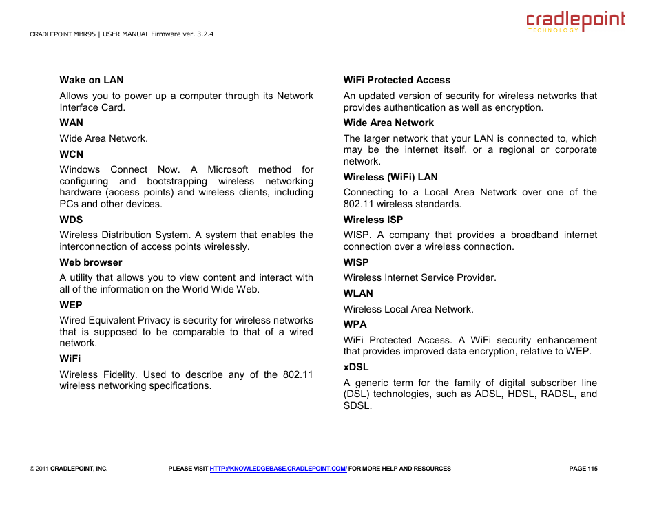Cradlepoint MBR95 User Manual | Page 117 / 122