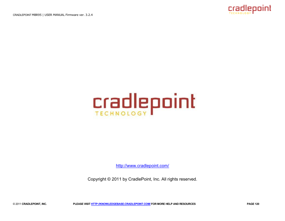 Cradlepoint MBR95 User Manual | Page 122 / 122