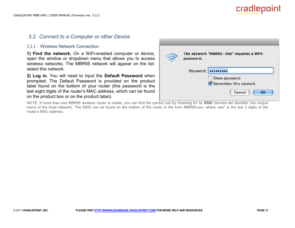 2 connect to a computer or other device | Cradlepoint MBR95 User Manual | Page 13 / 122