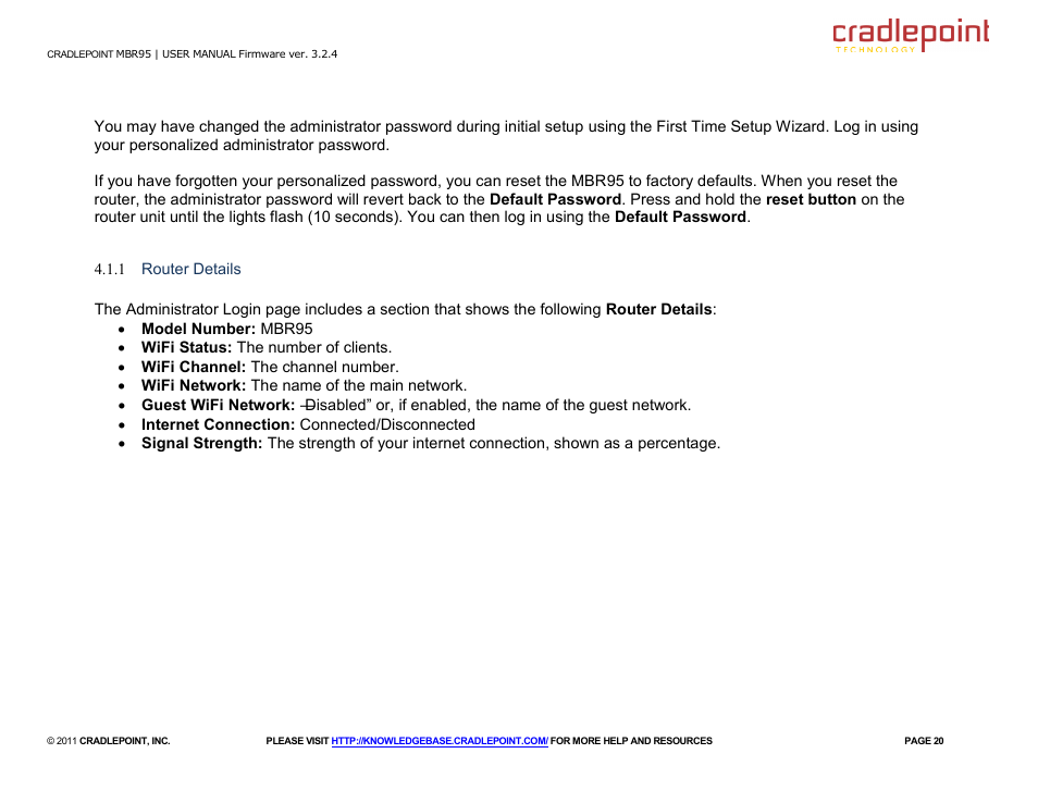 Cradlepoint MBR95 User Manual | Page 22 / 122