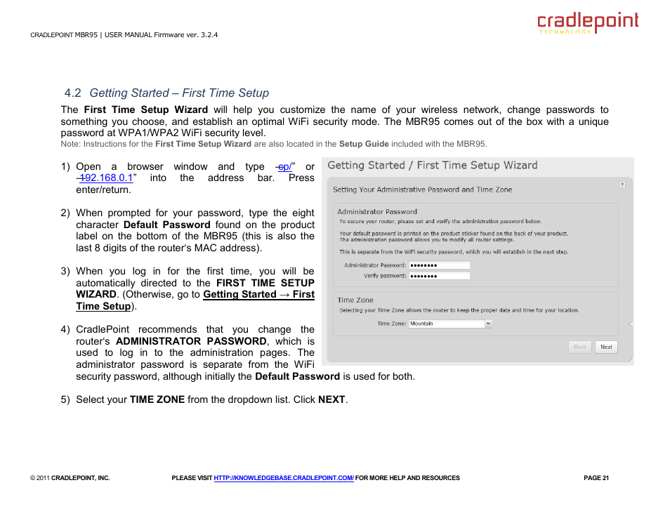 Cradlepoint MBR95 User Manual | Page 23 / 122