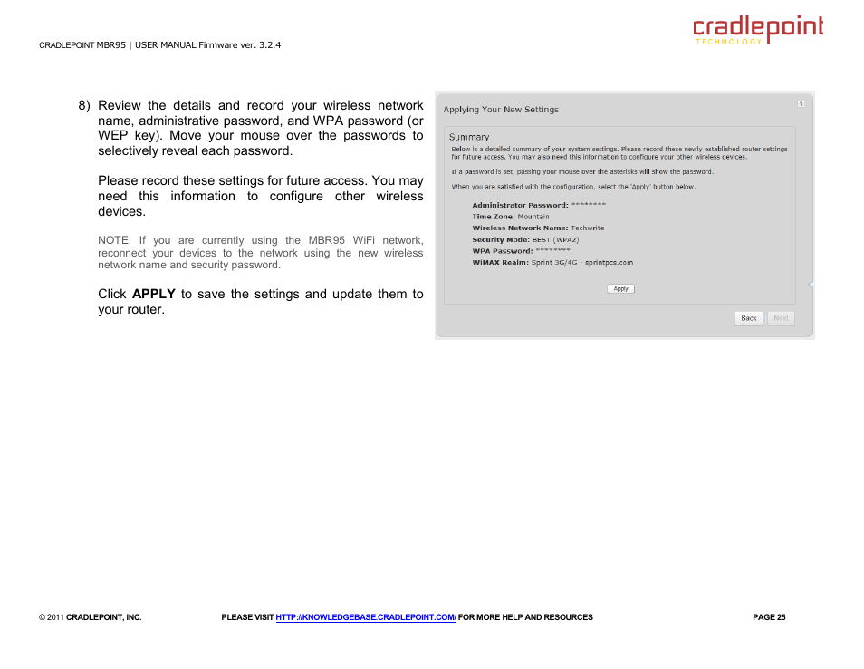 Cradlepoint MBR95 User Manual | Page 27 / 122