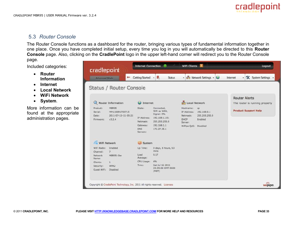 Cradlepoint MBR95 User Manual | Page 35 / 122