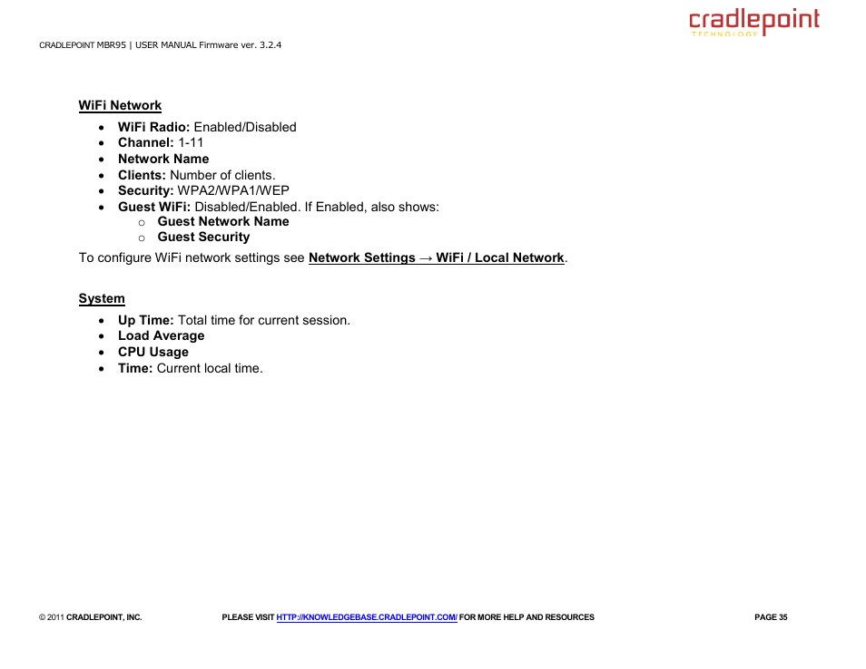 Cradlepoint MBR95 User Manual | Page 37 / 122