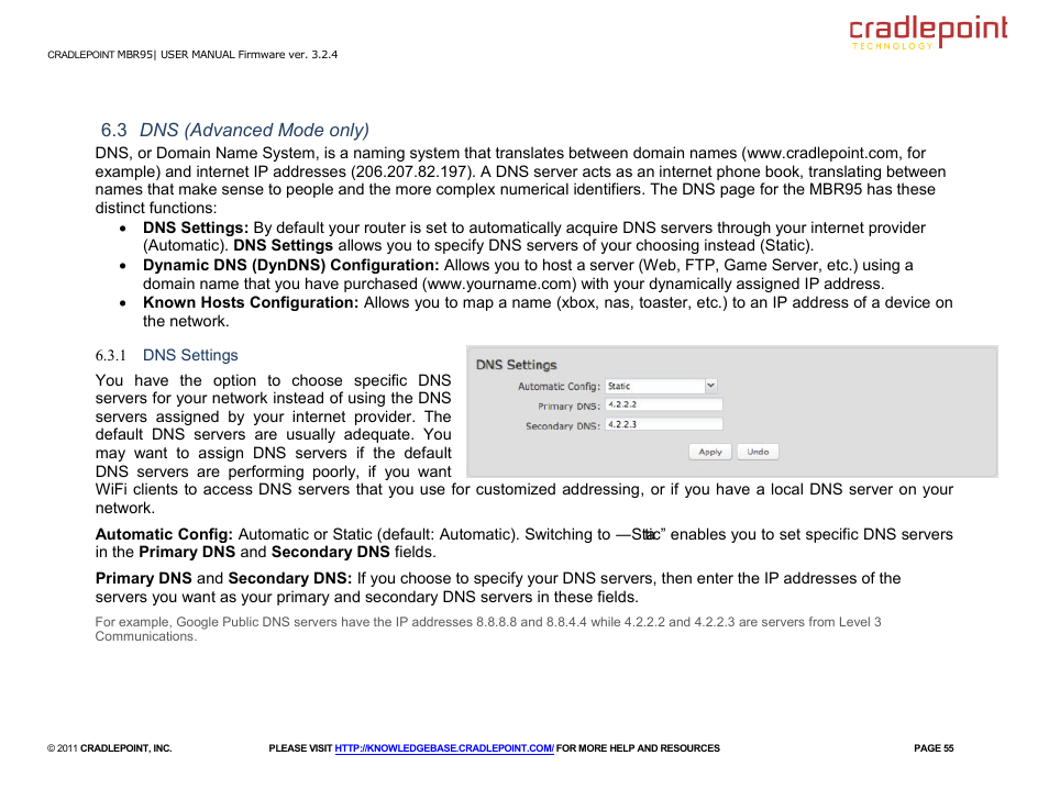 Cradlepoint MBR95 User Manual | Page 57 / 122