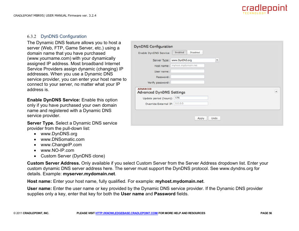 Cradlepoint MBR95 User Manual | Page 58 / 122