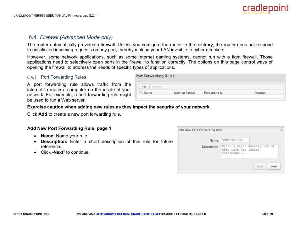 Cradlepoint MBR95 User Manual | Page 61 / 122