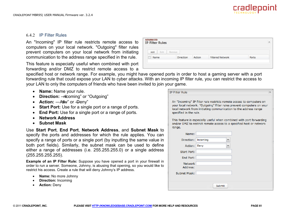 Cradlepoint MBR95 User Manual | Page 63 / 122