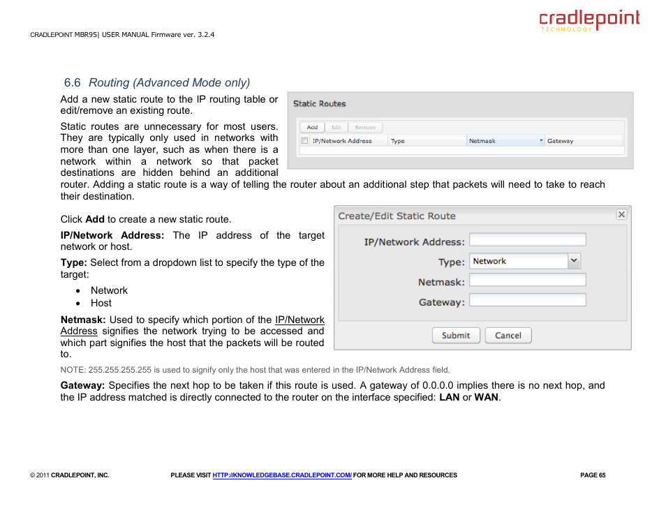 Cradlepoint MBR95 User Manual | Page 67 / 122