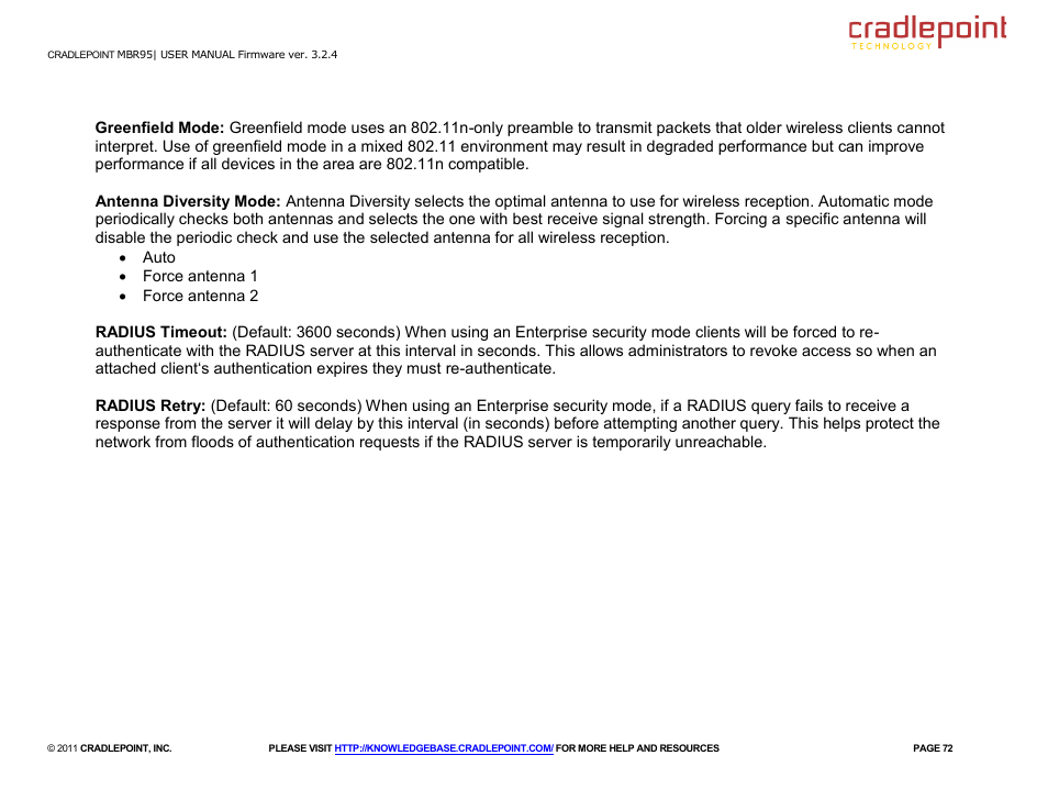 Cradlepoint MBR95 User Manual | Page 74 / 122