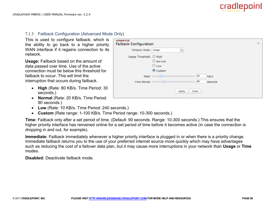 Cradlepoint MBR95 User Manual | Page 82 / 122