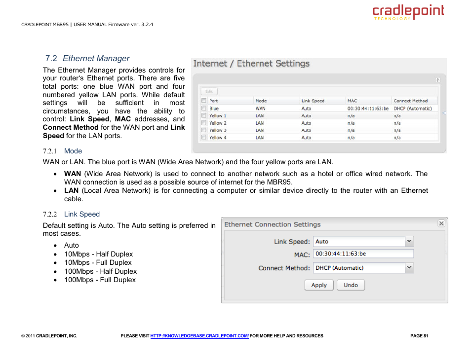 Cradlepoint MBR95 User Manual | Page 83 / 122