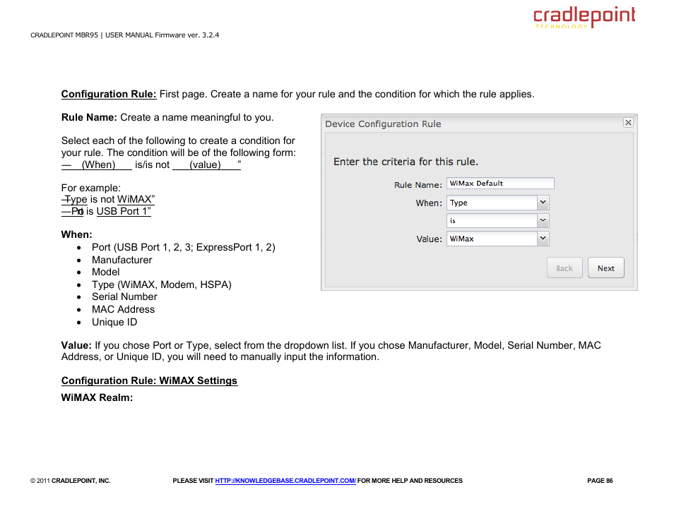 Cradlepoint MBR95 User Manual | Page 88 / 122