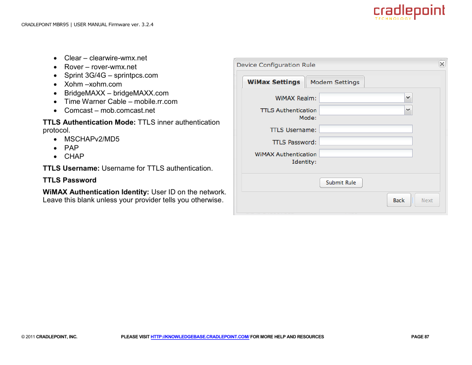 Cradlepoint MBR95 User Manual | Page 89 / 122