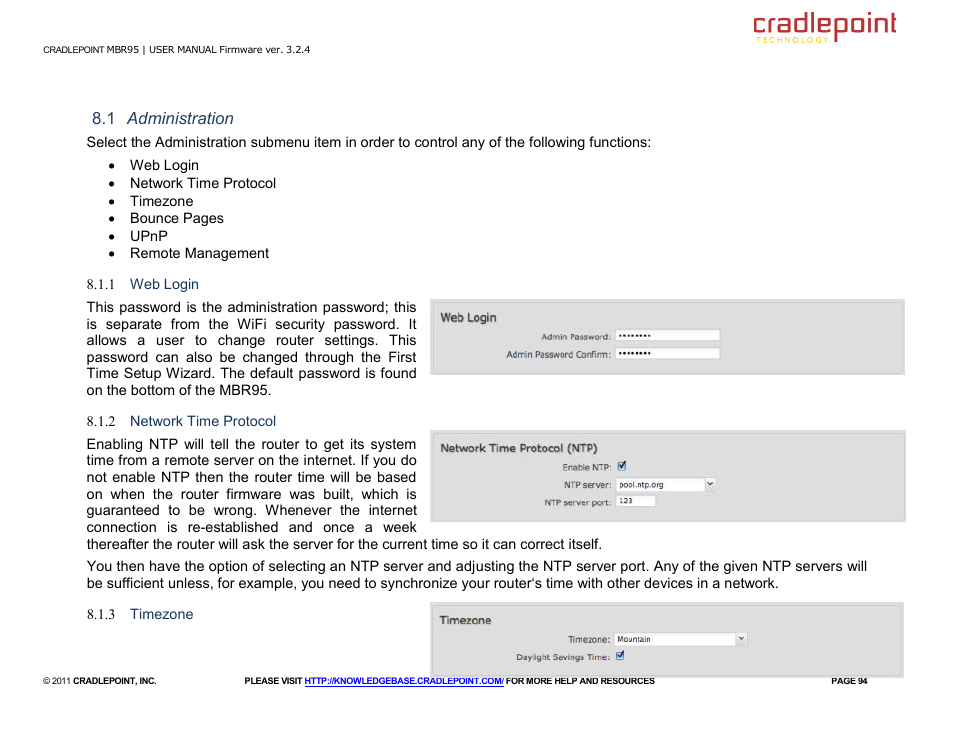 Cradlepoint MBR95 User Manual | Page 96 / 122